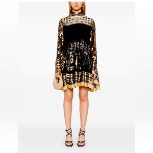Zimmermann Illustration Otto Mini Crepe Dress